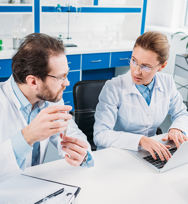 Scientists in lab