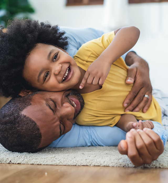 Father with kid