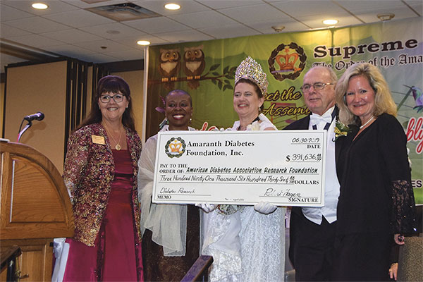 The Order of the Amaranth Raises Funds for Diabetes