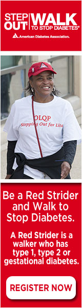 Be a Red Strider and Walk to Stop Diabetes. Register Now!